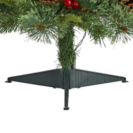3ft. Pre-Lit Norway Mixed Pine Artificial Christmas Tree, Clear LED Lights